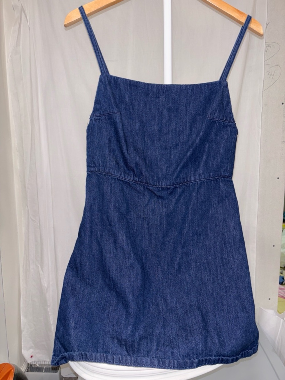 Zara Navy Blue Denim Dress